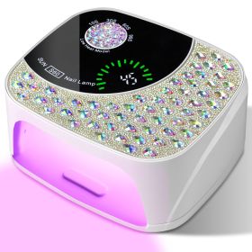 Professional UV LED Nail Lamp For Gel Nails, Cordless Nail Lamp Rechargeable Nail Dryer For Gel Polish, UV Curing Light With 4 Timer & Automatic Senso (Option: White)