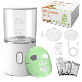 DIY Automatic Facial Fruit Vegetable Mask Maker Machine Mask Mini FaceSkin Rejuvenation Home Use Beauty Devices (Color: White)